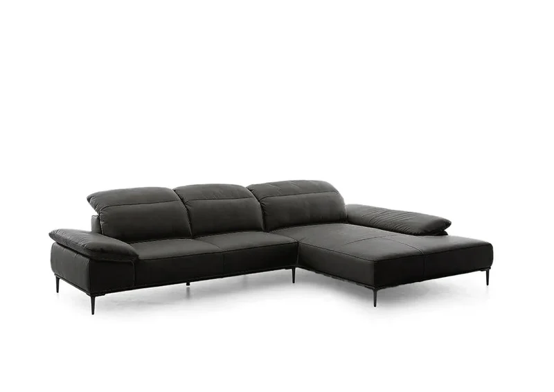 W.SCHILLIG Longchair tavaroo 24470 (B=343) Leder Z77/99 black pearl